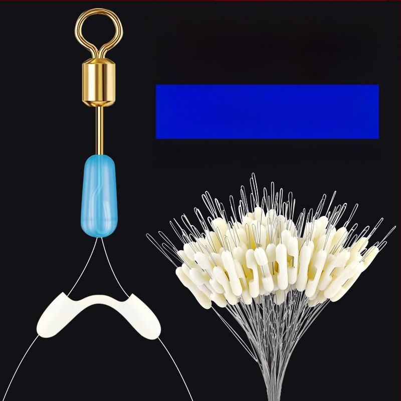 Kalastusliinide eraldaja anti-tõmbamise kujundusega ja topeltkonksud (Materjal: Kumm)