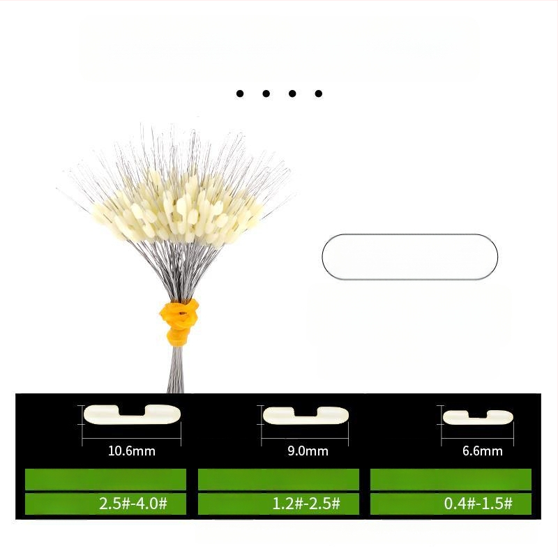 Kalastusliinide eraldaja anti-tõmbamise kujundusega ja topeltkonksud (Materjal: Kumm)