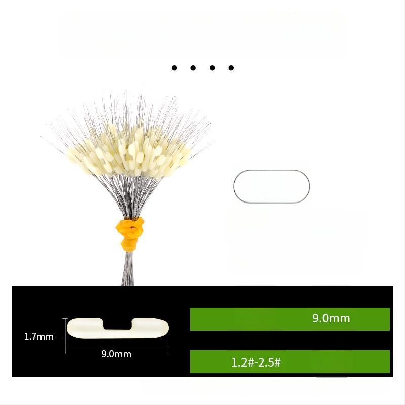 Kalastusliinide eraldaja anti-tõmbamise kujundusega ja topeltkonksud (Materjal: Kumm)