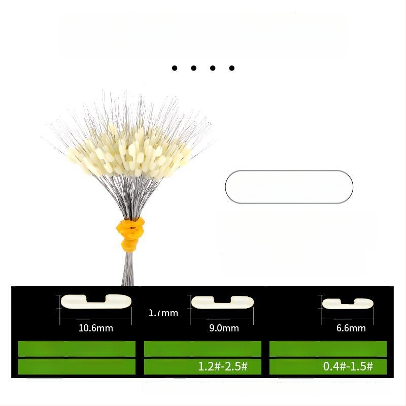 Kalastusliinide eraldaja anti-tõmbamise kujundusega ja topeltkonksud (Materjal: Kumm)