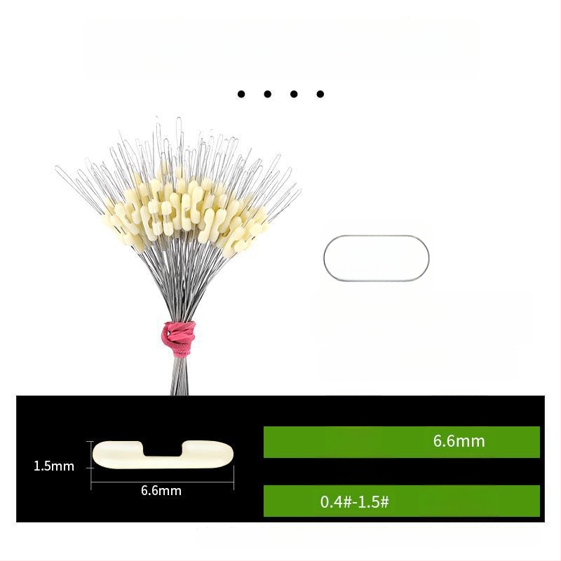 Kalastusliinide eraldaja anti-tõmbamise kujundusega ja topeltkonksud (Materjal: Kumm)