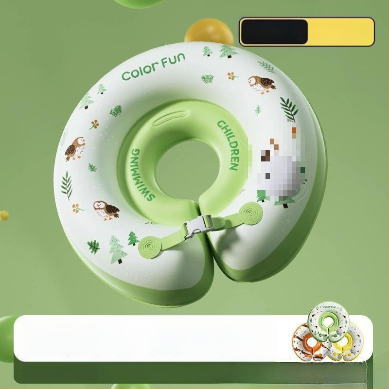 Bērnu kakla peldēšanas gredzens vannai – PVC, vienkrāsains raksts, bērniem