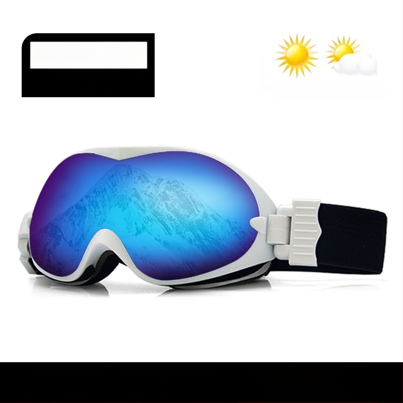 Slēpošanas briļļas - Vienslāņu dizains, materiāls: zīda zieds, bērniem