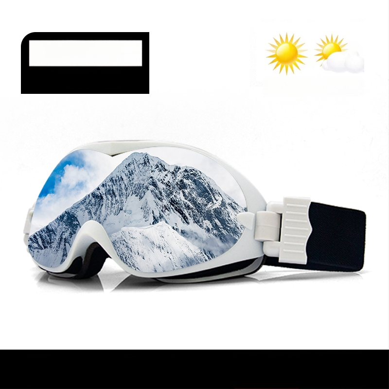 Slēpošanas briļļas - Vienslāņu dizains, materiāls: zīda zieds, bērniem