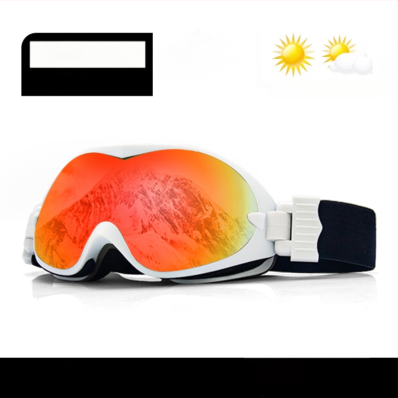 Slēpošanas briļļas - Vienslāņu dizains, materiāls: zīda zieds, bērniem