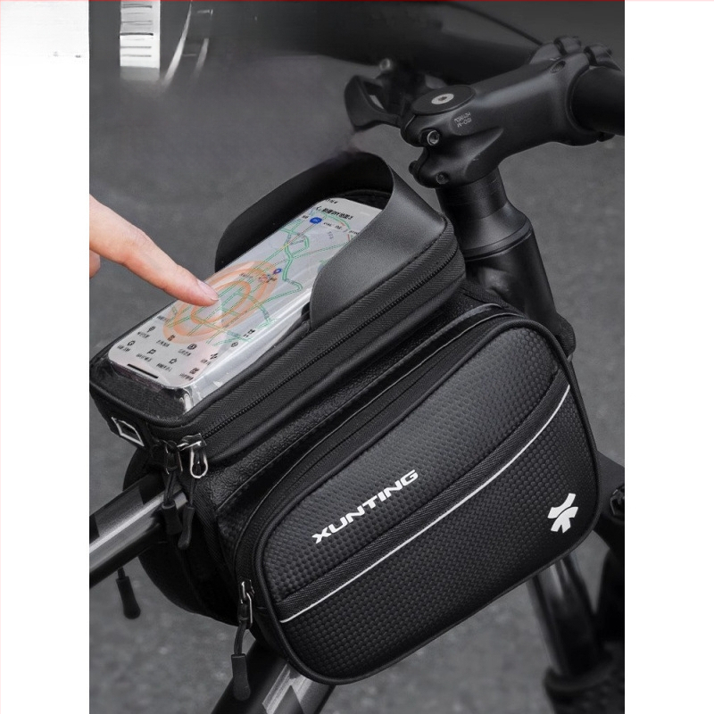 Чанта за горна тръба за MTB велосипед, капацитет 5 л, полиестер, вътрешна подплата, модел zxcsgb-mcl-red