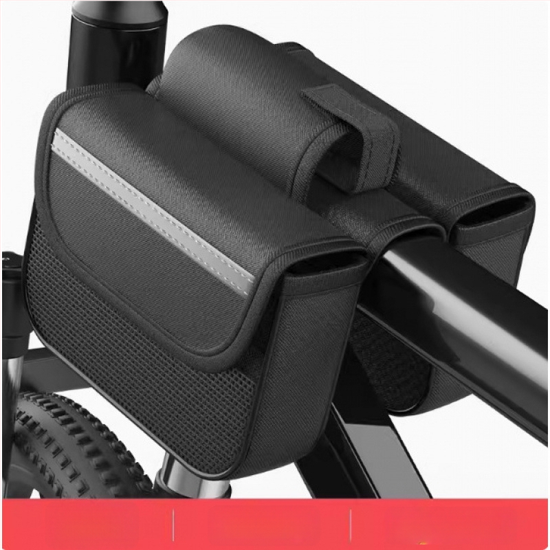 Чанта за горна тръба за MTB велосипед, капацитет 5 л, полиестер, вътрешна подплата, модел zxcsgb-mcl-red