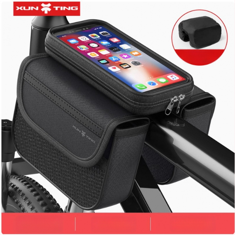 Чанта за горна тръба за MTB велосипед, капацитет 5 л, полиестер, вътрешна подплата, модел zxcsgb-mcl-red