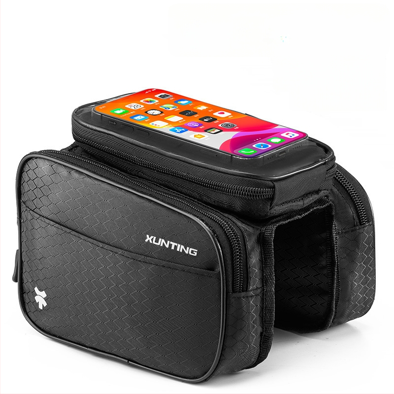 Чанта за горна тръба за MTB велосипед, капацитет 5 л, полиестер, вътрешна подплата, модел zxcsgb-mcl-red