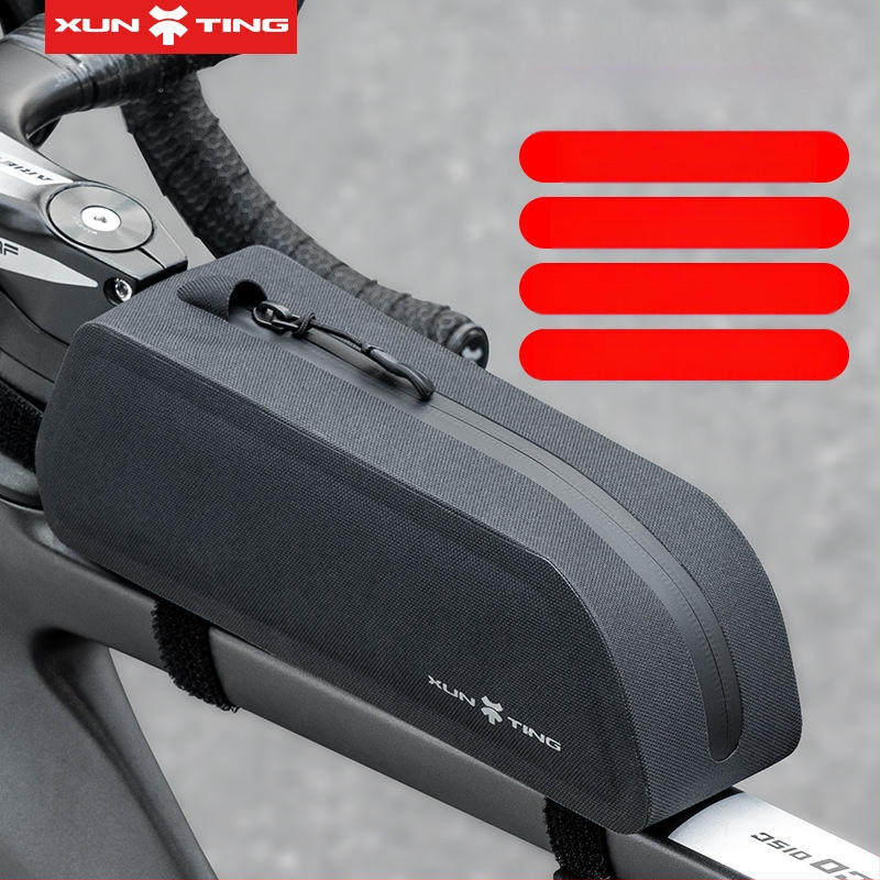 Чанта за горна тръба за MTB велосипед, капацитет 5 л, полиестер, вътрешна подплата, модел zxcsgb-mcl-red