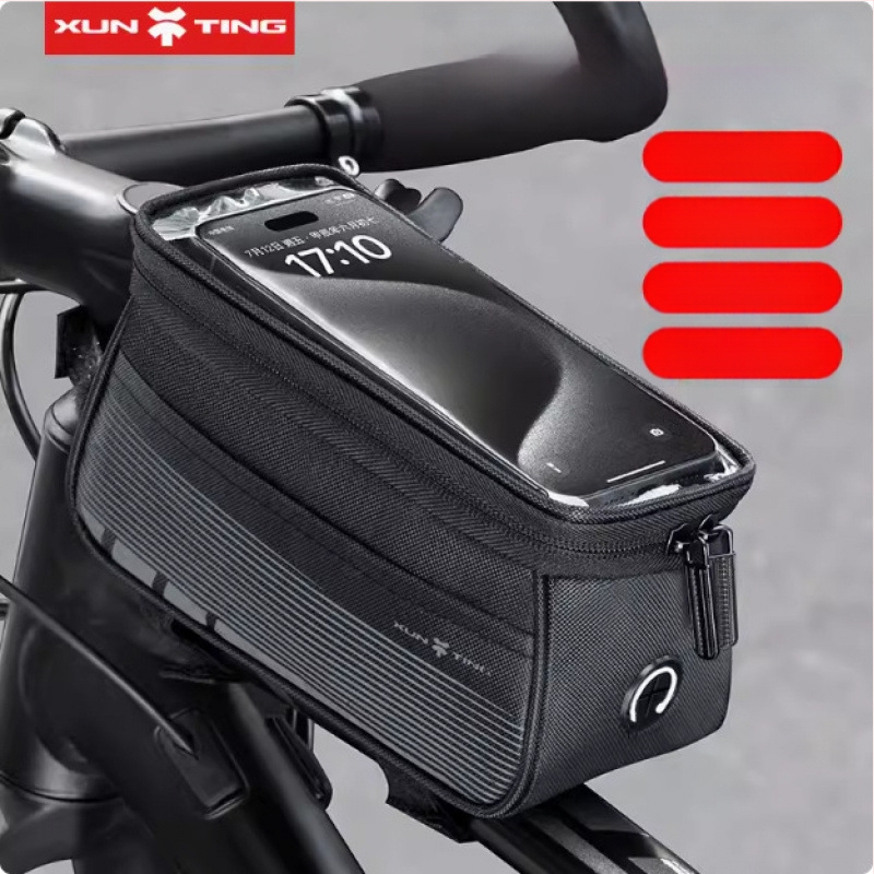 Чанта за горна тръба за MTB велосипед, капацитет 5 л, полиестер, вътрешна подплата, модел zxcsgb-mcl-red