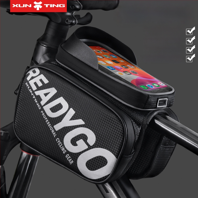 Чанта за горна тръба за MTB велосипед, капацитет 5 л, полиестер, вътрешна подплата, модел zxcsgb-mcl-red