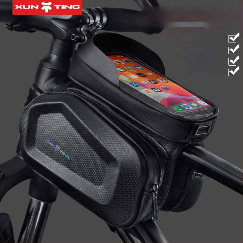 Чанта за горна тръба за MTB велосипед, капацитет 5 л, полиестер, вътрешна подплата, модел zxcsgb-mcl-red