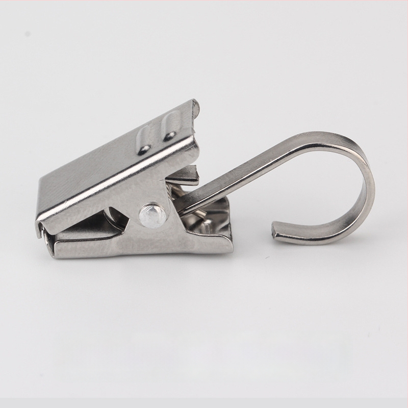 Nerūdijančio plieno užuolaidų rinkinys: kabliukai ir klipai, užuolaidų žiedai ir priedai užuolaidų strypui