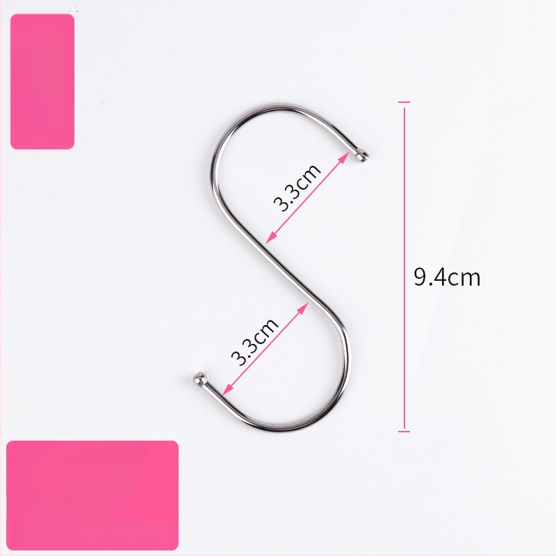 Nerūdijančio plieno užuolaidų rinkinys: kabliukai ir klipai, užuolaidų žiedai ir priedai užuolaidų strypui