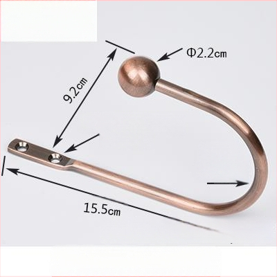 U formos užuolaidų kabliukas, sieninis tvirtinimas, be gręžimo, paprastas ir modernus stilius