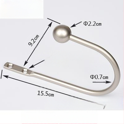 U formos užuolaidų kabliukas, sieninis tvirtinimas, be gręžimo, paprastas ir modernus stilius