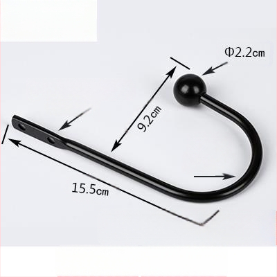 U formos užuolaidų kabliukas, sieninis tvirtinimas, be gręžimo, paprastas ir modernus stilius