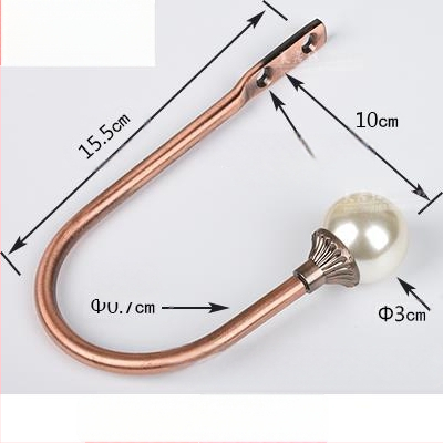 U formos užuolaidų kabliukas, sieninis tvirtinimas, be gręžimo, paprastas ir modernus stilius