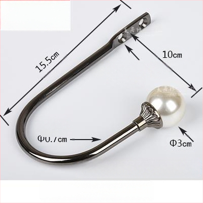 U formos užuolaidų kabliukas, sieninis tvirtinimas, be gręžimo, paprastas ir modernus stilius