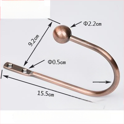 U formos užuolaidų kabliukas, sieninis tvirtinimas, be gręžimo, paprastas ir modernus stilius