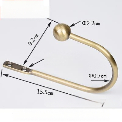 U formos užuolaidų kabliukas, sieninis tvirtinimas, be gręžimo, paprastas ir modernus stilius