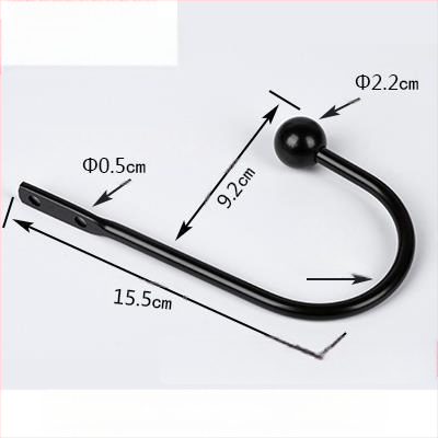 U formos užuolaidų kabliukas, sieninis tvirtinimas, be gręžimo, paprastas ir modernus stilius