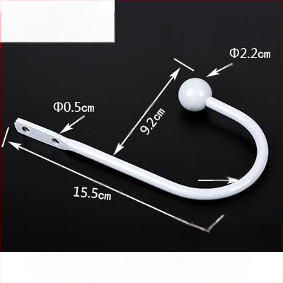 U formos užuolaidų kabliukas, sieninis tvirtinimas, be gręžimo, paprastas ir modernus stilius