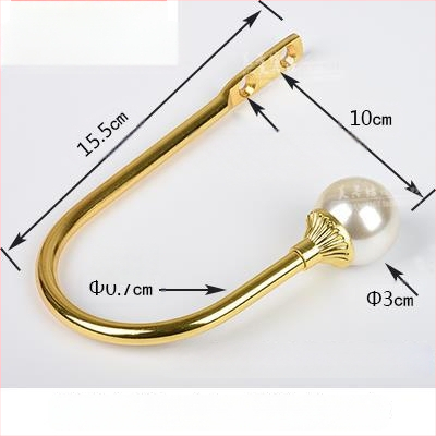 U formos užuolaidų kabliukas, sieninis tvirtinimas, be gręžimo, paprastas ir modernus stilius