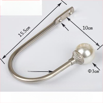 U formos užuolaidų kabliukas, sieninis tvirtinimas, be gręžimo, paprastas ir modernus stilius