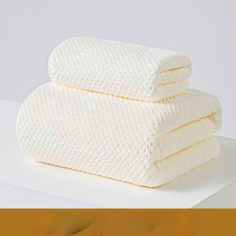 Koralinio fliso vonios rankšluosčių komplektas, didelis tankis, Jacquard 150D, sugeriantis