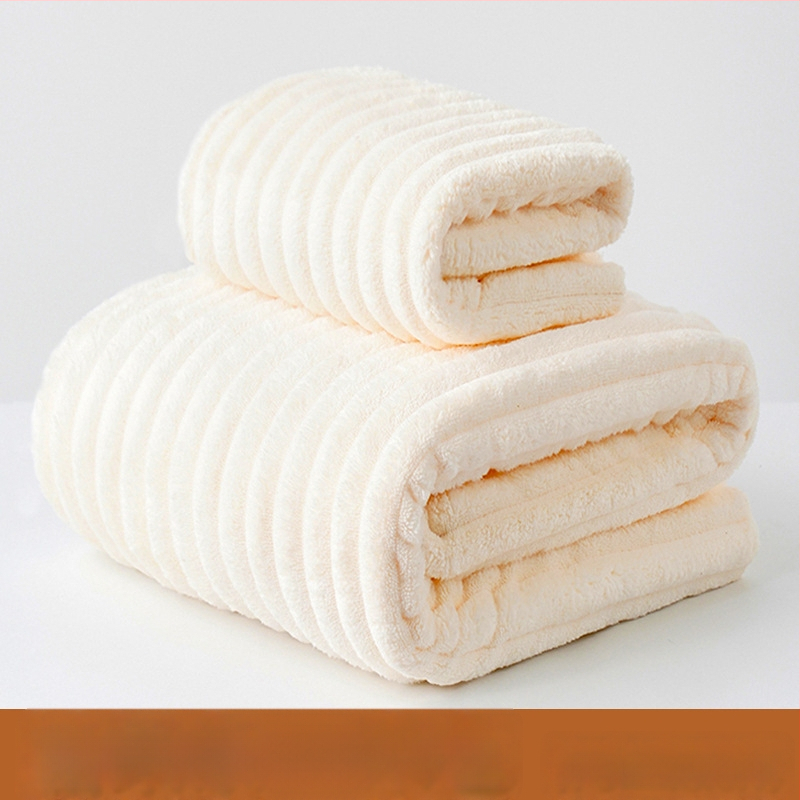 Koralinio fliso vonios rankšluosčių komplektas, didelis tankis, Jacquard 150D, sugeriantis