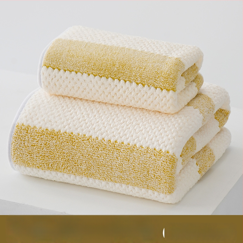 Koralinio fliso vonios rankšluosčių komplektas, didelis tankis, Jacquard 150D, sugeriantis