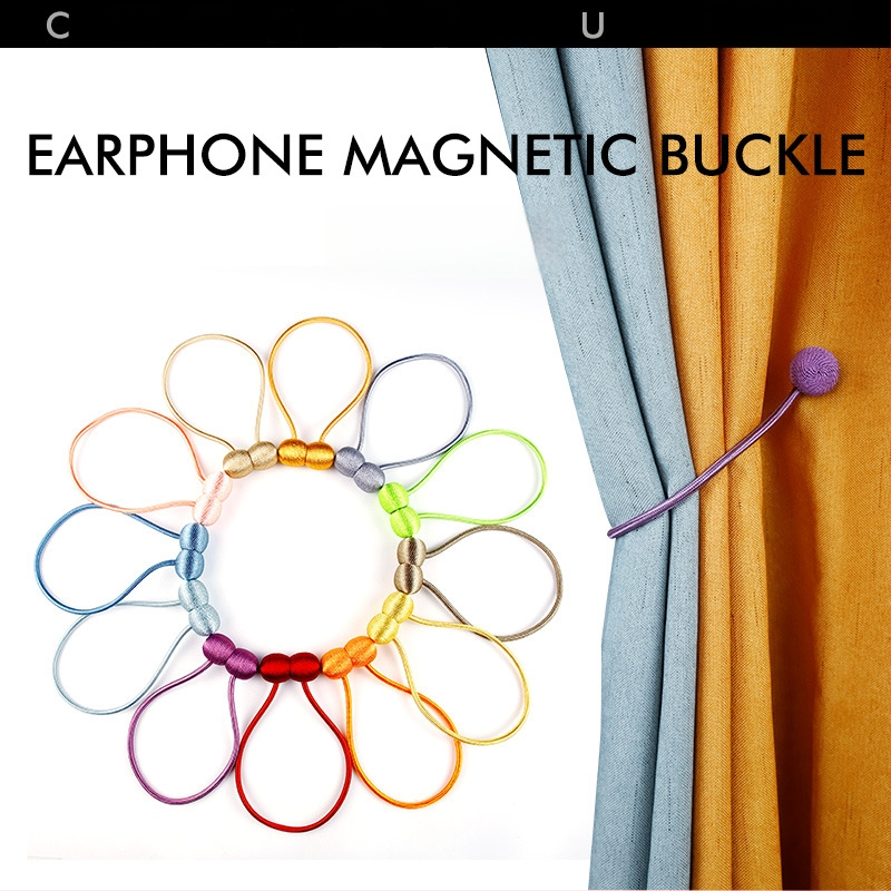 Užuolaidų juosta su magnetine sagtimi, be gręžimo ir montavimo, medžiaga: poliesterio šilkas + magnetas, modernus minimalistinis stilius