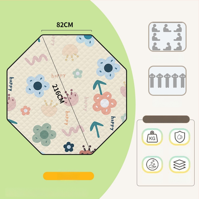 Osmouga kamping podloga za šator, od poliestera, protuklizna i protiv vlage, za 4–6 osoba