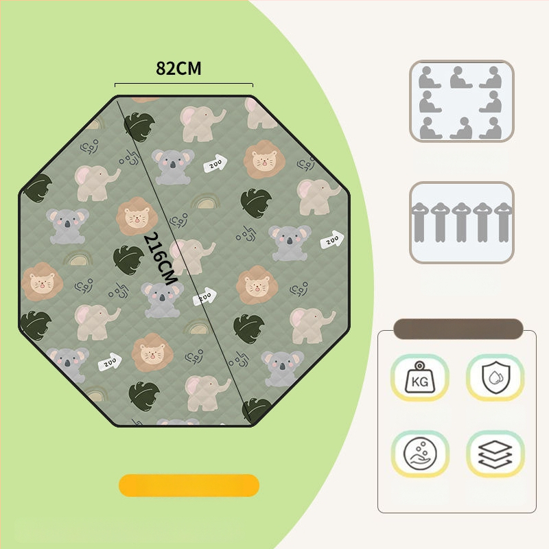 Osmouga kamping podloga za šator, od poliestera, protuklizna i protiv vlage, za 4–6 osoba