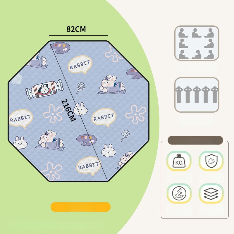 Osmouga kamping podloga za šator, od poliestera, protuklizna i protiv vlage, za 4–6 osoba