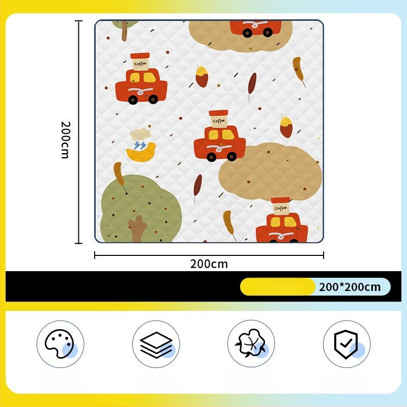 Osmouga kamping podloga za šator, od poliestera, protuklizna i protiv vlage, za 4–6 osoba