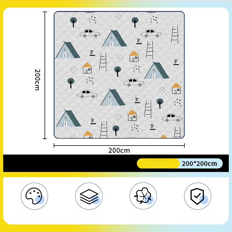 Osmouga kamping podloga za šator, od poliestera, protuklizna i protiv vlage, za 4–6 osoba