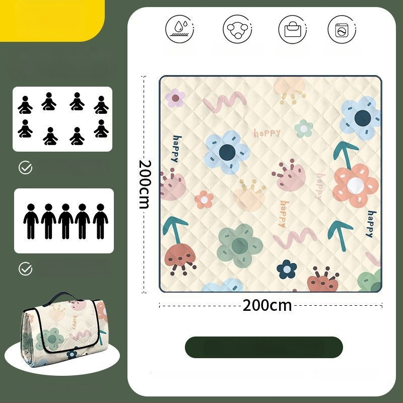 Osmouga kamping podloga za šator, od poliestera, protuklizna i protiv vlage, za 4–6 osoba