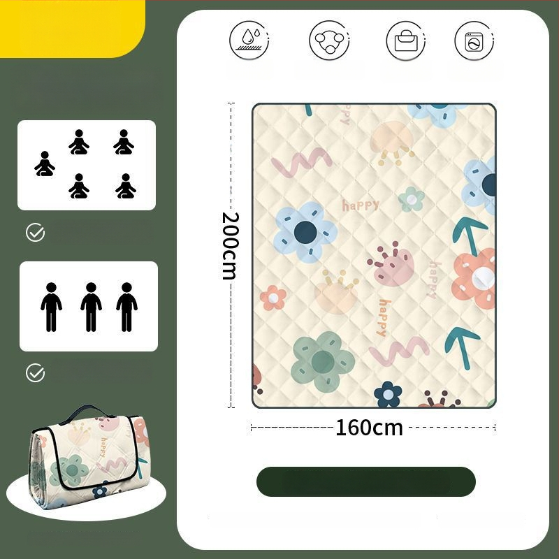 Osmouga kamping podloga za šator, od poliestera, protuklizna i protiv vlage, za 4–6 osoba