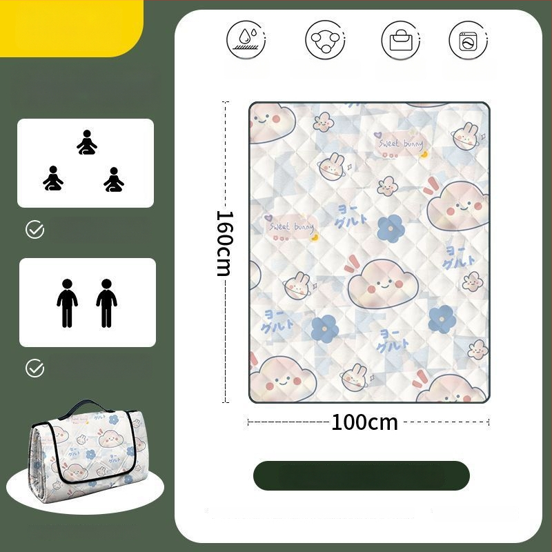 Osmouga kamping podloga za šator, od poliestera, protuklizna i protiv vlage, za 4–6 osoba