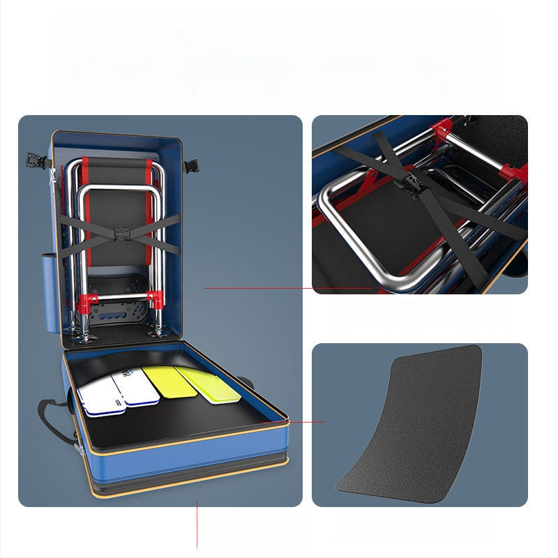 Риболовна раница с държач за пръти, двойна презрамка и голям капацитет, не водоустойчива