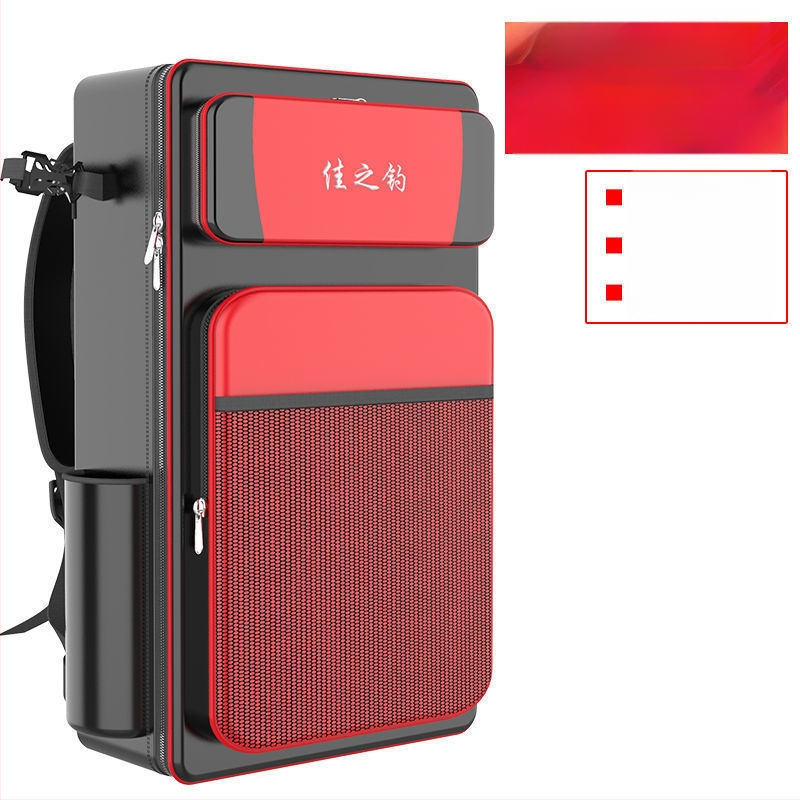 Риболовна раница с държач за пръти, двойна презрамка и голям капацитет, не водоустойчива