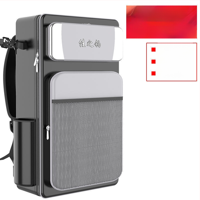 Риболовна раница с държач за пръти, двойна презрамка и голям капацитет, не водоустойчива