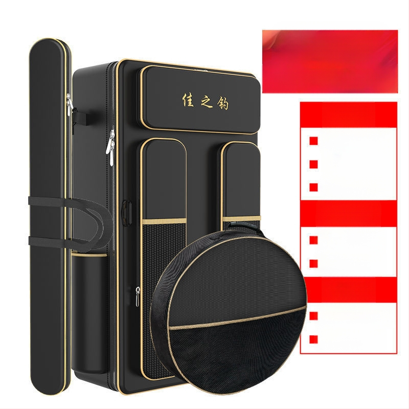 Риболовна раница с държач за пръти, двойна презрамка и голям капацитет, не водоустойчива