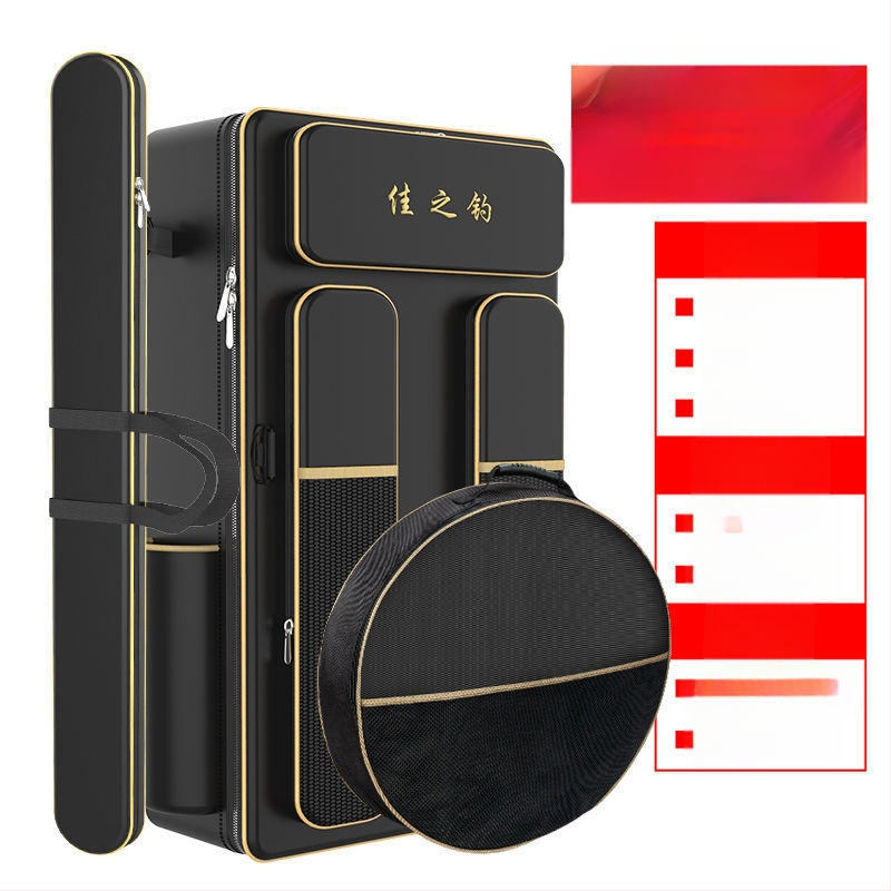 Риболовна раница с държач за пръти, двойна презрамка и голям капацитет, не водоустойчива