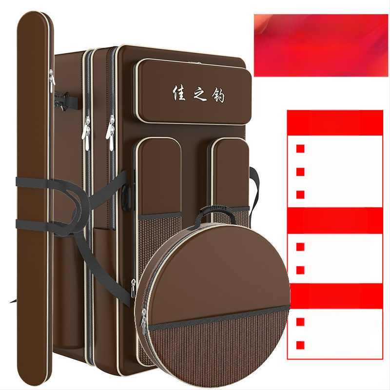 Риболовна раница с държач за пръти, двойна презрамка и голям капацитет, не водоустойчива