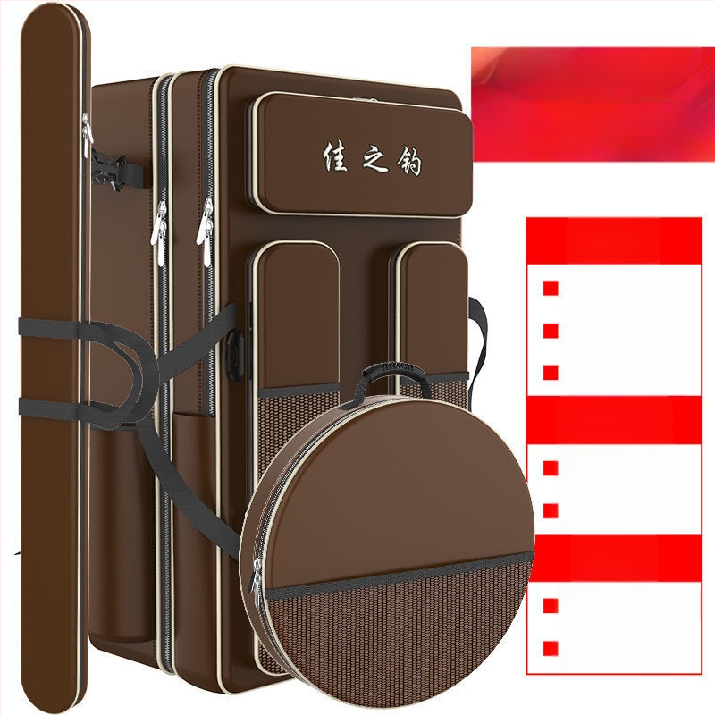 Риболовна раница с държач за пръти, двойна презрамка и голям капацитет, не водоустойчива