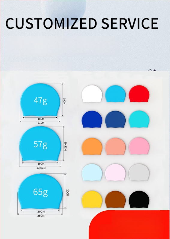 Bērnu silikona peldcepure ar drukātu rakstu